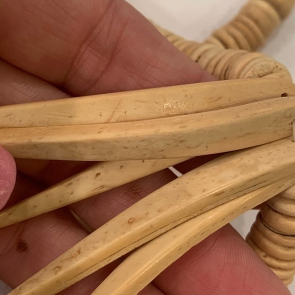 💐5/25 Natural wood double strand spike unique statement - Picture 5 of 7